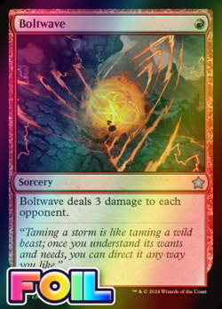 x1 Boltwave FDN Foundations MTG 79 FOIL UNCOMMON M/NM 1x - Image 1