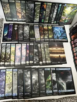 MTG Magic The Gathering Lot Of 57 Full Art Basic Land Mixed Sets NM Commander - Image 4
