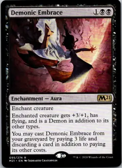 Demonic Embrace R Core Set 2021 M21 Enchantment - Aura Normal 95 2021 - Image 1