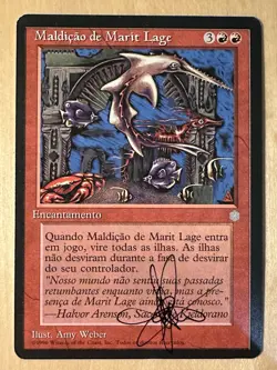 MTG ARTIST PROOF Portuguese Curse Of Marit Lage AP Sketch Amy WEBER Magic - Image 2