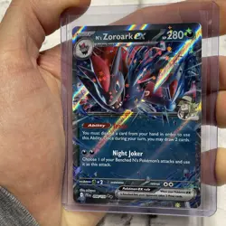 N's Zoroark ex - 098/159 Double Rare Holo SV09: Journey Together NM Pokemon Card - Image 2