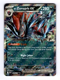 N's Zoroark ex - 098/159 SV09: Journey Together #098 Double Rare Holo NM Pokemon - Image 1