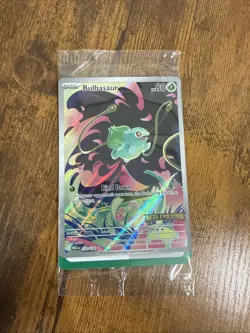 Pokemon TCG Mega Evolutions Stamped Promo Card - Bulbasaur 133/132 - NM - SEALED - Image 1