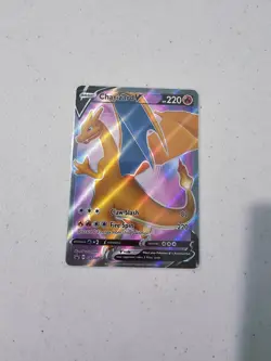 CHARIZARD V - SWSH050 Promo - Black Star NM/ LP (crease) - Pokemon TCG Card - Image 1