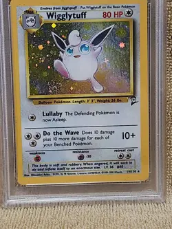 2000 Pokemon Game WIGGLYTUFF-HOLO Base set II #19 EX PSA 5 - Image 4