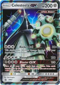 Moderately Played, English - 1 x Pokemon Celesteela GX - SM67 - Ultra Rare Promo - Image 1
