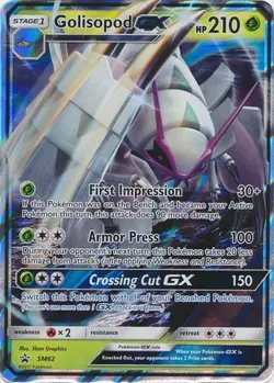 NM-Mint, English - 1 x Pokemon Golisopod GX - SM62 - Promo Sun and Moon Promos - Image 1