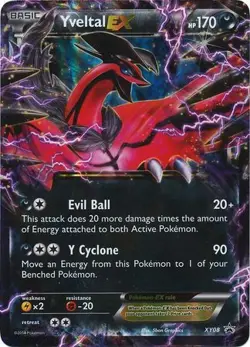 Moderately Played, English - 1 x Pokemon Yveltal EX - XY08 - Ultra Rare XY Promo - Image 1