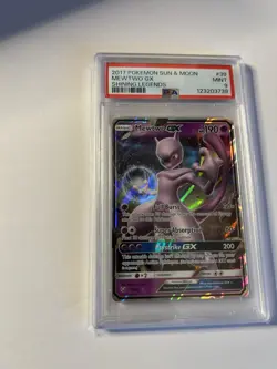 2017 POKEMON SUN & MOON SHINING LEGENDS 39/73 MEWTWO GX - PSA 9 - Image 2