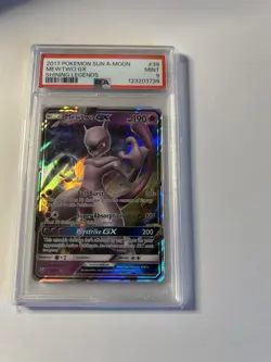 2017 POKEMON SUN & MOON SHINING LEGENDS 39/73 MEWTWO GX - PSA 9 - Image 3