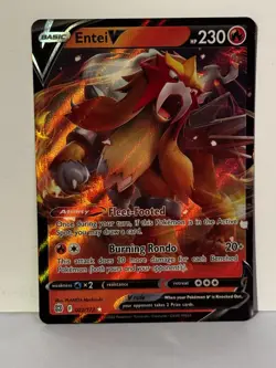Entei V Holo 022/172 SWSH09: Brilliant Stars NM Pokemon Fast Ship - Image 1