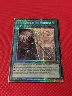 Yugioh! CH01-EN019 The Fallen & The Virtuous Starlight Rare 1st Edition NM - Image 2