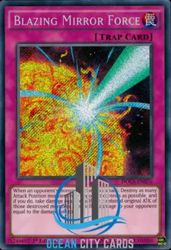 Yugioh Blazing Mirror Force Secret Rare DOCS-EN076 1st ed - Image 3