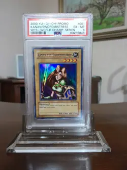 Yugioh Kanan The Swordmistress WCS promo 2003 PSA 6 (limited 1600 copies) - Image 1