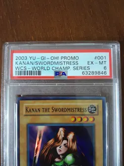 Yugioh Kanan The Swordmistress WCS promo 2003 PSA 6 (limited 1600 copies) - Image 5