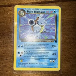 Dark Blastoise 20/82 Non-Holo Team Rocket Pokemon Card - HP/ DMG - Image 2