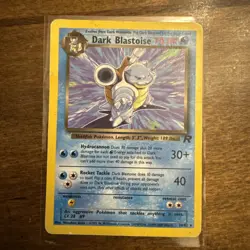 Dark Blastoise 20/82 Non-Holo Team Rocket Pokemon Card - HP/ DMG - Image 3