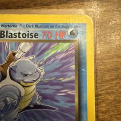 Dark Blastoise 20/82 Non-Holo Team Rocket Pokemon Card - HP/ DMG - Image 5