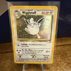Pokemon TCG Wigglytuff Holo Rare Card 019/130 Base Set 2 - Image 1