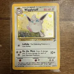 Pokemon TCG Wigglytuff Holo Rare Card 019/130 Base Set 2 - Image 2