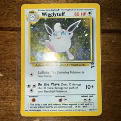 Pokemon TCG Wigglytuff Holo Rare Card 019/130 Base Set 2 - Image 3