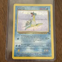 Pokemon Card - Lapras Fossil Italian 10/62 Holo Rare - Image 1
