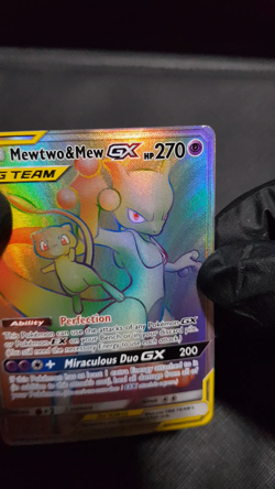 Mewtwo & Mew GX - 242/236 - Unified Minds - Full Art Secret Rare - Pokemon Card - Image 2