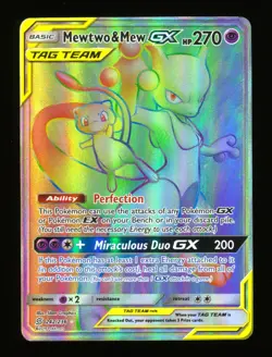 Mewtwo & Mew GX - 242/236 - Unified Minds - Full Art Secret Rare - Pokemon Card - Image 4
