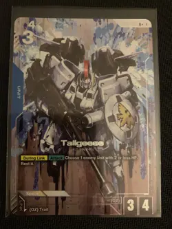 Gundam Card Game TCG GD02-005 R+ ALT Art Tallgeese Foil Bandai English - Image 1