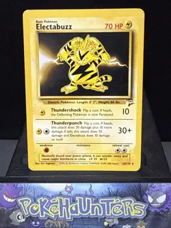 Pokemon Card Electabuzz 24/130 Rare Base Set 2 WOTC Played - Image 1