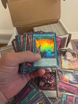 YU-GI-OH card lot in box. Some cards in sleeves. - Image 5