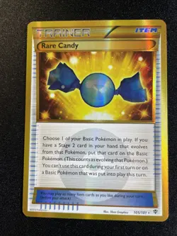 Rare Candy 105 Secret Rare Holo Plasma Blast, Pokemon TCG Card, LP - Image 3