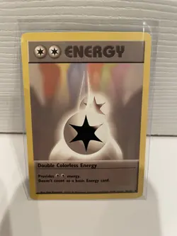 DOUBLE COLORLESS ENERGY Pokemon Base Set Card 96/102 - Image 1