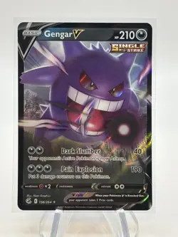 Pokemon Gengar v Fusion Strike Ultra Rare Holo Card 156/264 - Image 1