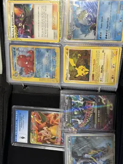 Pokemon Collection Vintage WoTC & CGC Charizard 200+ Holos Binder Page Cards Lot - Image 1