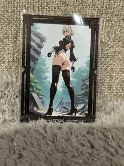 GODDESS STORY LSP #127/200 2B NIER AUTOMATA BLACK METAL ANIME CARD - Image 2