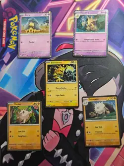 Pokemon Abra, Kadabra, Electabuzz, Mankey, & Primeape Cosmos English NM 5-Cards - Image 1