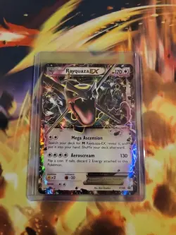 Rayquaza EX XY69 - Full Art Ultra Rare Promo - Black Star Pokemon Card - Image 1