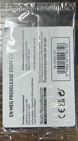 Pokemon Mega Evolution (STAFF) Prerelease Promos Full Set of 4 Cards (SEALED) - Image 2
