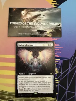 Celestial Armor Extended Art - Foundations FDN MTG - Image 1