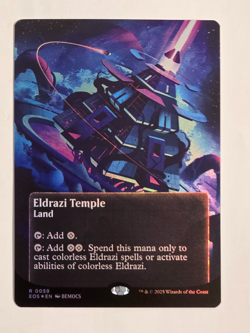 Eldrazi Temple R0059 Foil (Borderless) Edge of Eternities: Stellar Sights MTG NM - Image 1