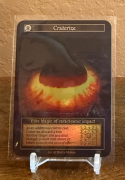 Sorcery Contested Realms - Beta - Craterize Foil NM - Image 1