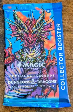 Magic the Gathering MTG Commander Legends Baldur's Gate Collector Booster Pack - Image 1