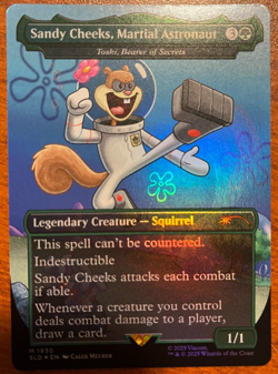 Sandy Cheeks, Martial Astronaut 1930 Foil Secret Lair SpongeBob Legends MTG - Image 1