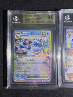 Pokemon Prismatic Evolutions Stamp - 2 BGS 9.5 Graded Cards - Glaceon & Flareon - Image 2