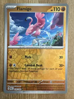 Pokemon TCG Flamigo Paradox Rift 106/182 Reverse Holo Common - Image 1