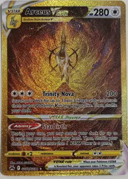 Arceus VSTAR - GG70/GG70 - Pokemon Crown Zenith Galarian Gallery Gold Secret NM - Image 1