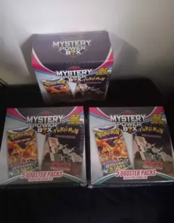 Lot Of 3 Pokemon Mystery Power Box 5 Booster Packs Sealed Possible Vintage Pack - Image 1