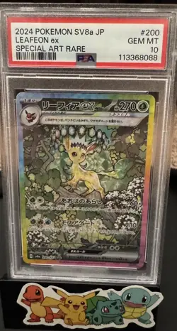 2024 POKEMON SV8a JP LEAFEON ex SPECIAL ART RARE PSA 10 - Image 1