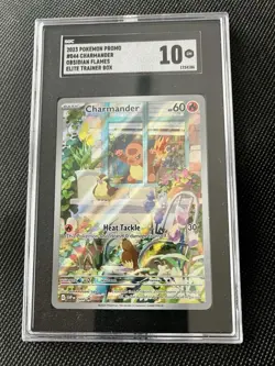 2023 Pokemon promo CHARMANDER Obsidian Flames ETB 044 GEM MINT SGC 10 - Image 1